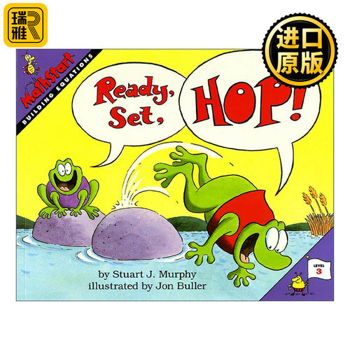 英文原版 Mathstart Level 3 Ready Set Hop 数学启蒙绘本3级 英文版 进口英语原版书籍