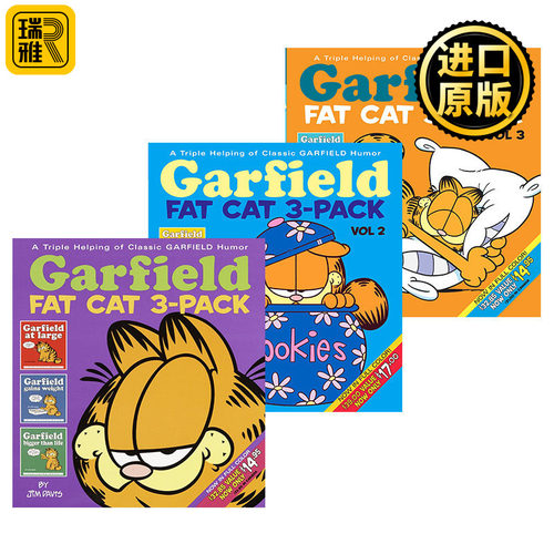加菲猫漫画1-3卷英文原版