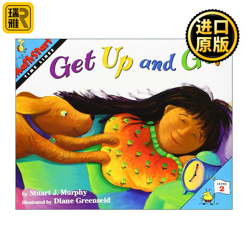 英文原版 Mathstart Level 2 Get Up and Go 数学启蒙绘本2级 英文版 进口英语原版书籍