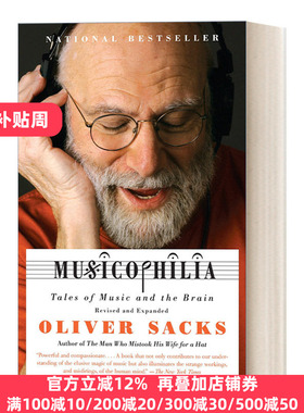 英文原版 Musicophilia  Revised and Expanded Edition 脑袋装了2000出歌剧的人 音乐与大脑的故事 修订扩充版 神经心理学进口书