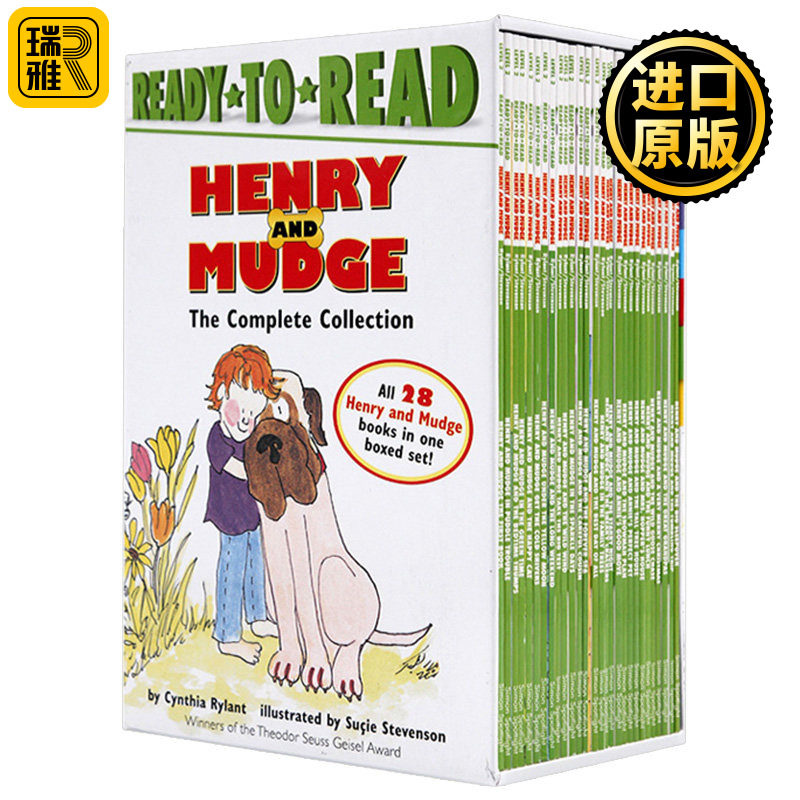 亨利和玛吉套装1-28盒装 英文原版绘本 Henry and Mudge Ready to Read Level 2 儿童启蒙英语分级阅读 汪琣珽推荐二阶段 书籍