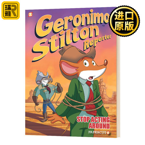老鼠记者3 全彩漫画小说 英文原版 Geronimo Stilton Reporter 3 Stop Acting Around 精装 英文版 Geronimo Stilton 进口英语书籍