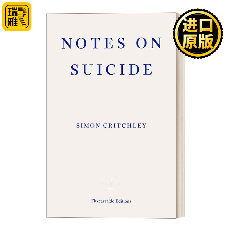 英文原版 Notes On Suicide.论自杀西蒙·克里奇利