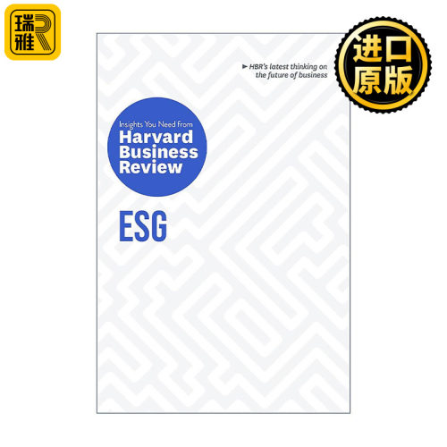 英文原版 ESG The Insights You Need from Harvard Business Review 环境 社会和公司治理 哈佛商业评论洞察力系列 进口英语书籍