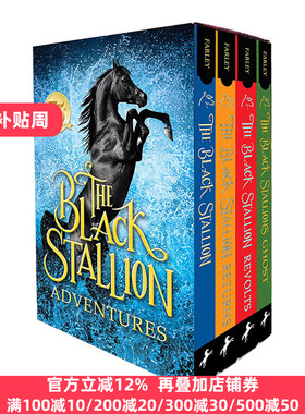 The Black Stallion Adventures 黑神驹系列 4册套装 Walter Farley 英文原版