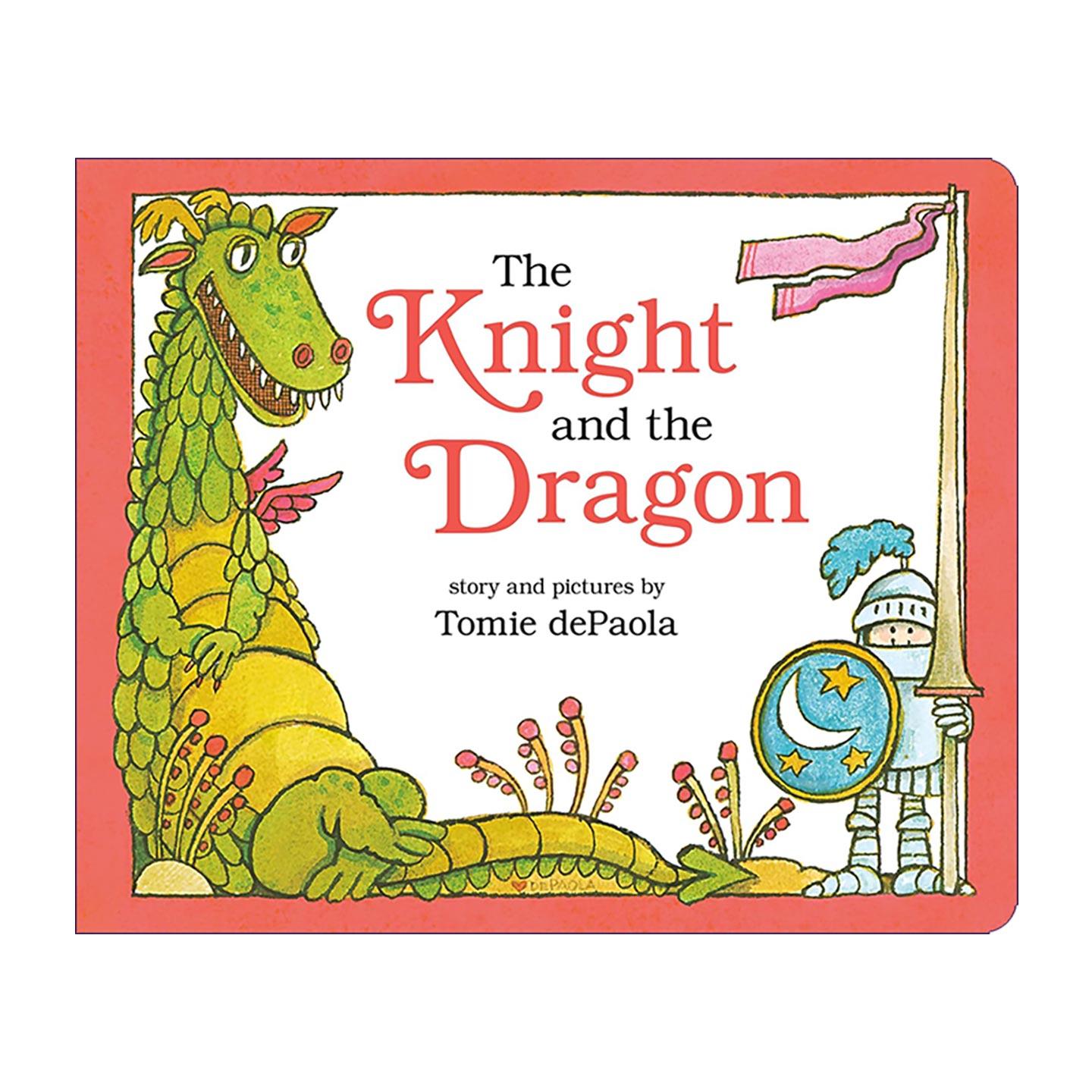 英文原版 The Knight and the Dragon 武士与龙 凯迪克奖得主汤米·狄波拉 儿童经典绘本 纸板书 英文版 进口英语原版书籍图片
