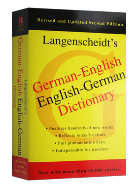 Langenscheidt's German-English, English-German Dictionary 朗氏 德语-英语双语词典 第2版