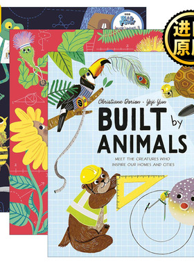 英文原版 Invented by Animals/Built by Animals/Powered by Plants 3册 儿童英语精装绘本 英文版 进口英语原版书籍