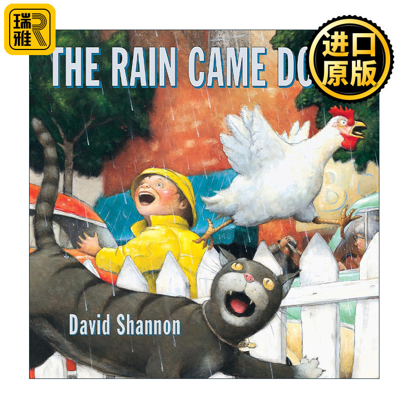 The Rain Came Down 大雨哗啦哗啦下 精装图画书 童书作家与插画家协会金风筝奖 大卫香农