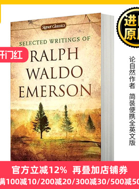 爱默生文集 英文原版 Selected Writings of Ralph Waldo Emerson 拉尔夫沃尔多爱默生 论自然Nature作者 进口英语书
