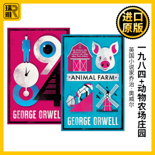 Farm 动物农场庄园 Four 1984 乔治奥威尔 英文版 Nineteen Orwell 英文原版 进口英语书籍 Eighty George Animal