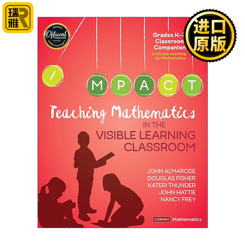 英文原版 Teaching Mathematics in the Visible Learning Classroom K-2年级低龄儿童数学课堂可见学习实操方法 进口英语原版书籍