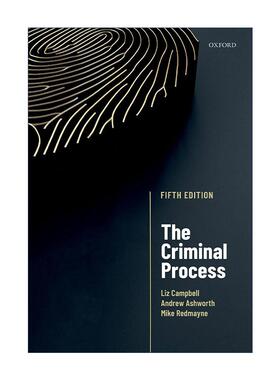 英文原版 The Criminal Process 犯罪过程 Andrew Ashworth Mike Redmayne 英文版 进口英语原版书籍