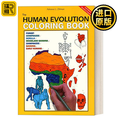 The Human Evolution Coloring Book, 2nd Edition 人类进化涂色书 第2版
