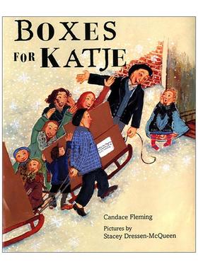 英文原版 Boxes for Katje 凯琪的包裹 精装图画书 英文版 进口英语原版书籍
