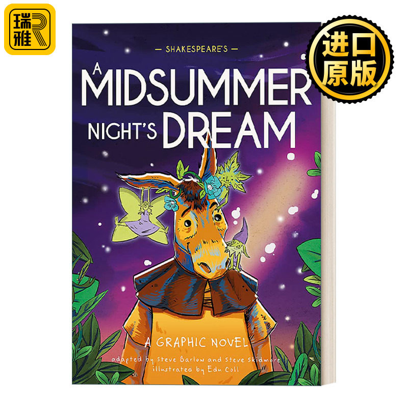 莎士比亚 仲夏夜之梦 漫画版 英文原版 Classics in Graphics Shakespeare's A Midsummer Night's Dream 精装 进口英语书籍