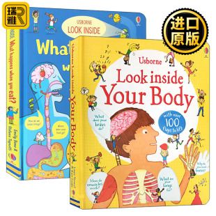 看里面之人体系列2册 Inside Usborne Look
