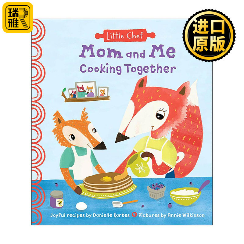 英文原版 Mom and Me Cooking Together 妈妈和我一起做饭 儿童精装绘本 适合全家制作的简单食谱 Danielle Kartes 英文版