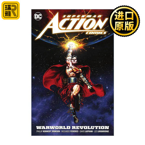 英文原版 Superman Action Comics Vol.3 Warworld Revolution 超人 动作漫画 卷三 战争世界革命 DC漫画 菲利普·约翰逊 英文版