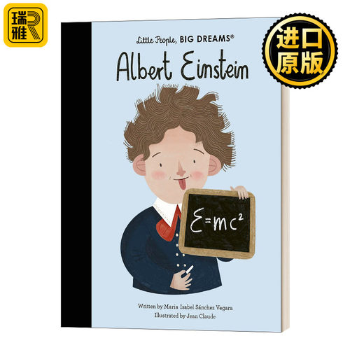 Albert Einstein小人物，大梦想：爱因斯坦 精装 英文原版儿童绘本