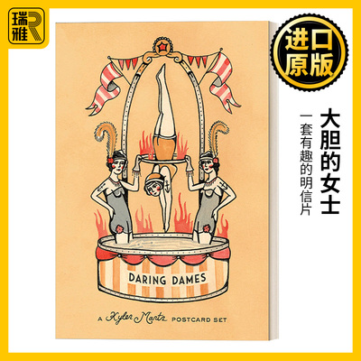 英文原版 Daring Dames: A Kyler Martz Postcard Set Kyler Martz