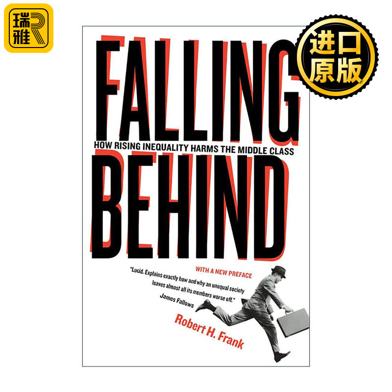 英文原版 Falling Behind 落后 加剧中的不平等如何伤害中产阶级 牛奶可乐经济学作者罗伯特?弗兰克 英文版 进口英语原版书籍