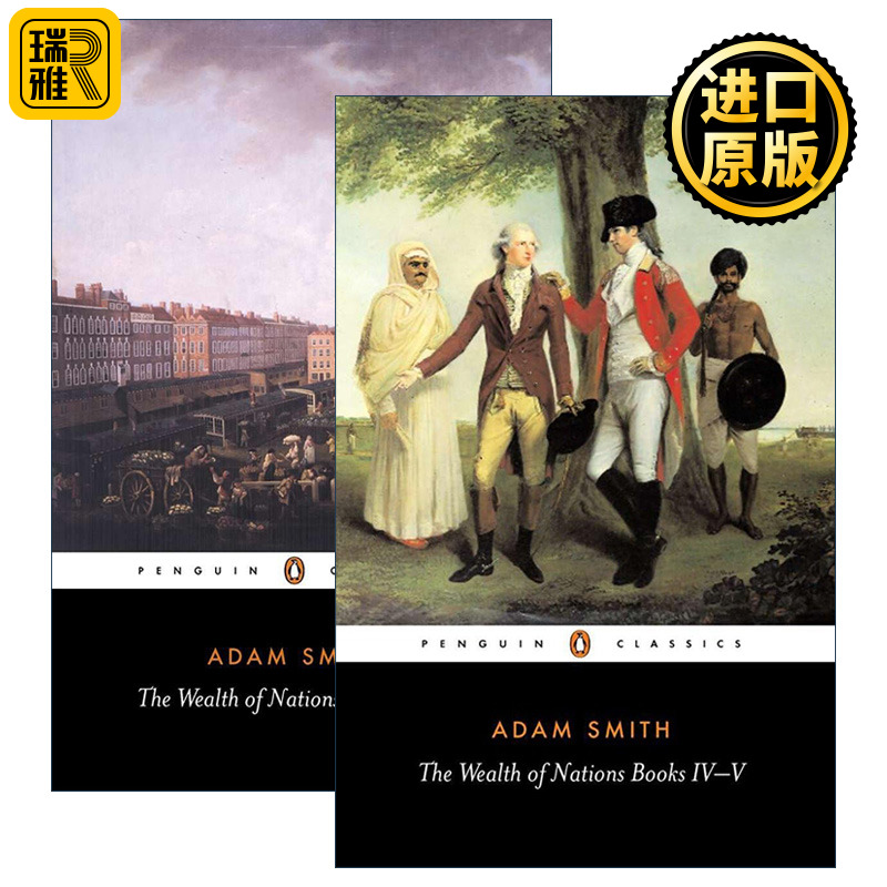 The Wealth of Nations Books I - V 国富论 2册 企鹅黑经典
