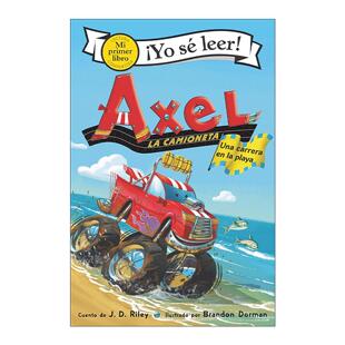 原版 Axel la camioneta Una carrera en la playa 小卡车沙滩竞速 西班牙语版 My First I Can Read分级阅读 进口原版书籍