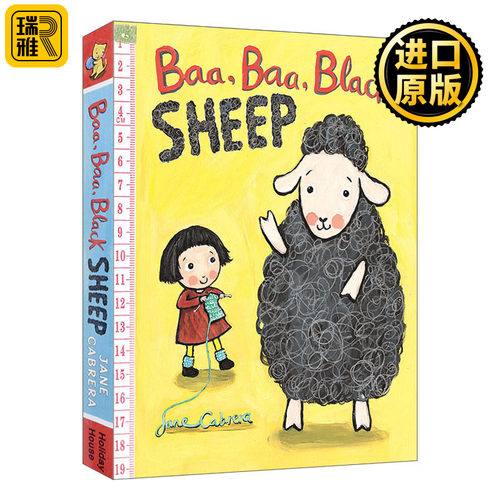 Baa, Baa, Black Sheep (Jane Cabrera's Story Time) 咩，咩，黑羊 1-3岁幼儿童谣儿歌绘本 纸板书
