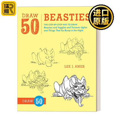 Draw 50 Beasties 画50系列：野兽 趣味绘画技巧指南 工具书 Lee J. Ames