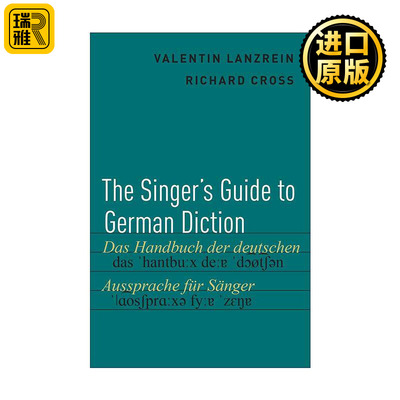 英文原版 The Singer's Guide to German Diction 德语发音歌手指南 英文版 进口英语原版书籍