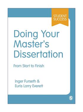 英文原版 Doing Your Master's Dissertation 如何完成硕士论文 SAGE学生学术写作方法系列 英文版 进口英语原版书籍