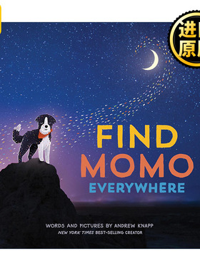 Find Momo Everywhere 到处寻找莫莫 让我们找到莫莫 儿童精装宠物绘本 Andrew Knapp