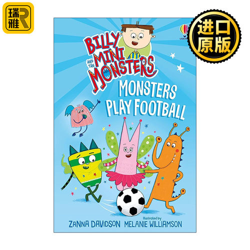 英文原版 Billy and the Mini Monsters: Monsters Play Football 比利和迷你怪兽 踢足球 尤斯伯恩全彩幽默搞笑儿童章节桥梁书