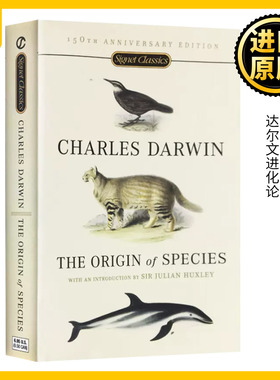 物种起源 达尔文进化论 英文原版 The Origin of Species 生物进化论 物种演化 自然科学 全英文版正版完整无删减原著进口英语书籍