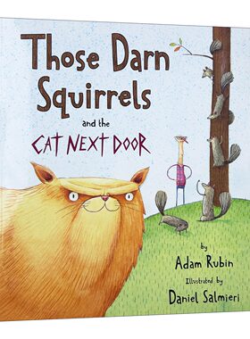 英文原版 Those Darn Squirrels and the Cat Next Door 可恶的松鼠们之隔壁的猫 儿童趣味幽默英语启蒙读物 英文版 进口原版书籍