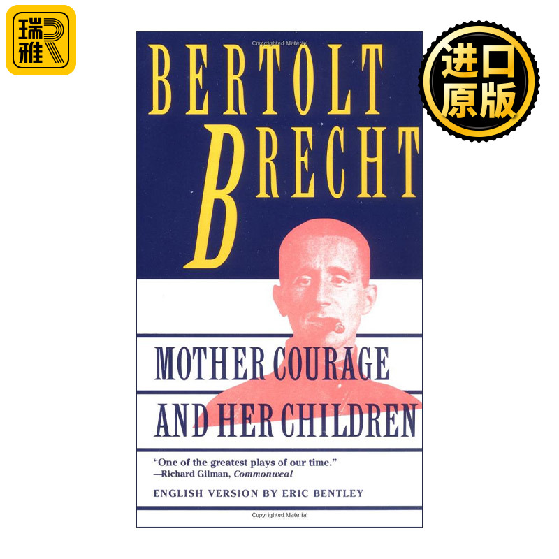 Mother Courage and Her Children Bertolt Brecht 书籍/杂志/报纸 文学小说类原版书 原图主图