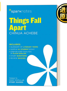 英文原版 Things Fall Apart SparkNotes Literature Guide 文学导读系列 这个世界土崩瓦解了 英文版 进口英语原版书籍