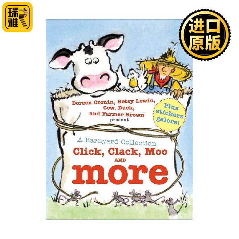 英文原版 A Barnyard Collection 嘻哈农场3合1 精装 含叽喀 哞 吱咕 嘎 呼噜 哞 英文版 进口英语原版书籍