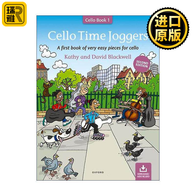 英文原版 Cello Time Joggers 牛津大提琴时光 慢跑教材 入门进阶1 ABRSM英皇考级大提琴启蒙教材 英文版 进口英语原版书籍