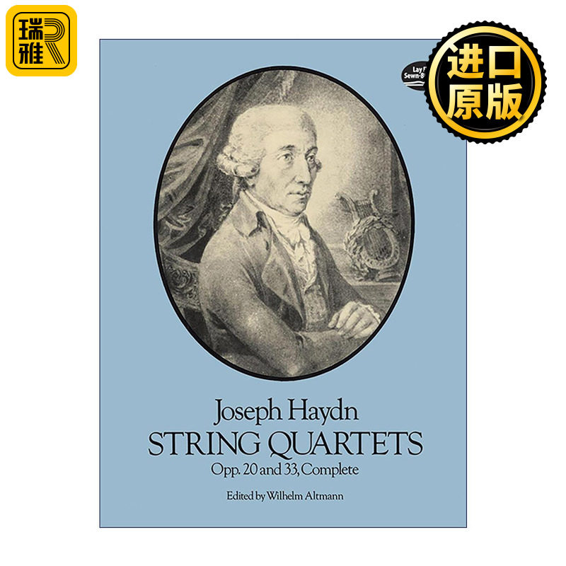 英文原版 String Quartets Opp.20 and 33 Complete 约瑟夫·海顿弦乐四重奏全谱 英文版 进口英语原版书籍