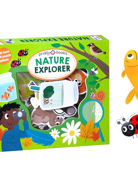 小小角色扮演家 自然学家 Lets Pretend Nature Explorer 英文原版 儿童英语启蒙认知绘本 Roger Priddy 亲子互动早教游戏纸板书