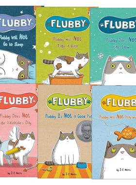 英文原版 Flubby 大懒猫费洛比系列6册 兰登桥梁小读本 儿童绘本 幽默全彩插画桥梁书 英文版 进口英语原版书籍