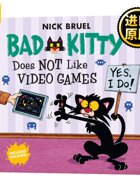 Bad Kitty Does Not Like Video Games 坏猫咪不喜欢电子游戏 英文原版儿童绘本