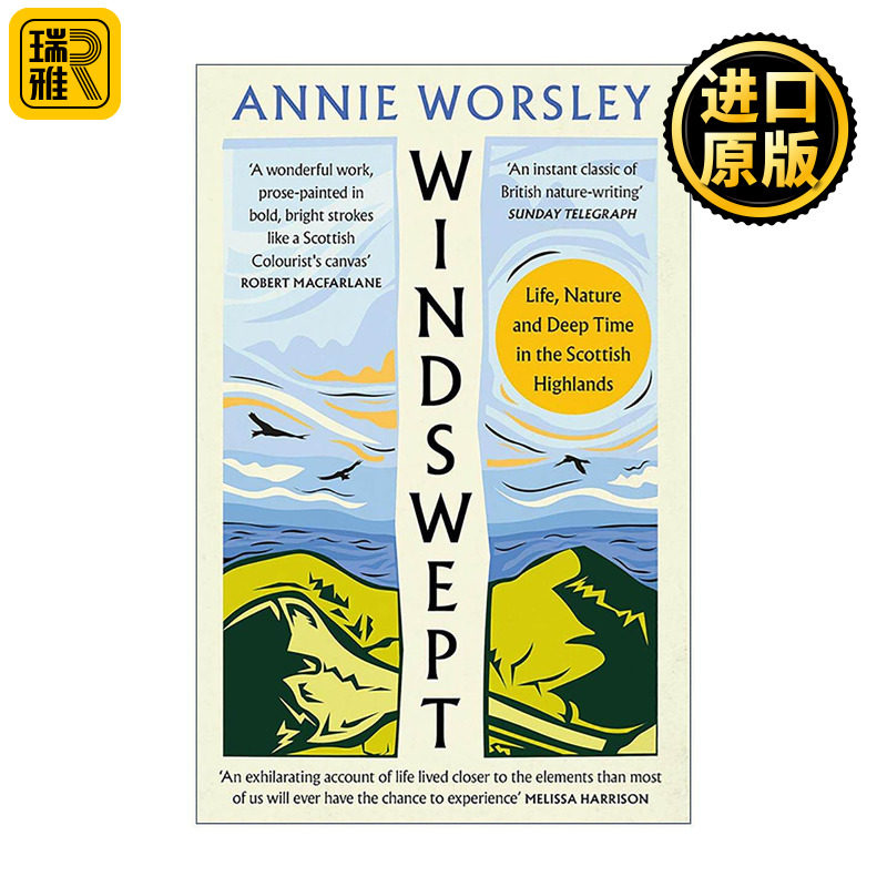 英文原版 Windswept 风拂之地 苏格兰高地的生命 自然与漫长时光 Annie Worsley 英文版 进口英语原版书籍