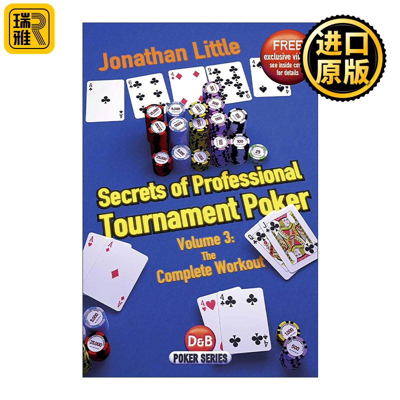 英文原版 Secrets of Professional Tournament Poker Vol.3 职业锦标赛扑克揭秘卷3 全能训练手册 英文版 进口英语原版书籍