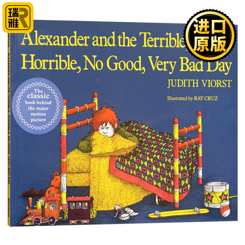 亚历山大倒霉透了的一天 英文原版 Alexander and the Terrible Horrible No Good Very bad day 非常糟糕的一天 全进口英语书籍