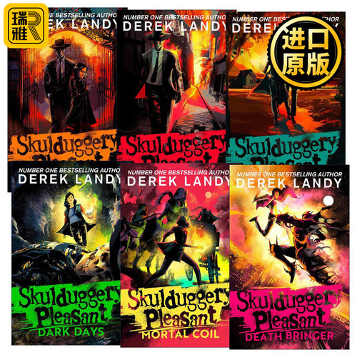 英文原版 Skulduggery Pleasant 怪侠S.P先生 德雷克 兰迪 骷髅侦探系列6册 英文版 进口英语原版书籍