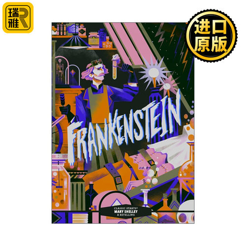 英文原版 Classic Starts Frankenstein 开始读经典 科学怪人弗兰肯斯坦 英文版 进口英语原版书籍