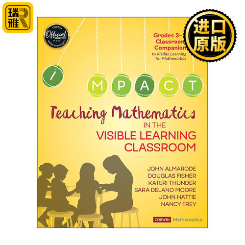 英文原版 Teaching Mathematics in the Visible Learning Classroom 3-5年级小学数学课堂可见学习实操方法 进口英语原版书籍